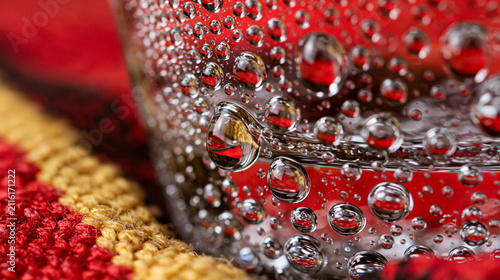 Jewel-Toned Red Berries with Water Droplets for Fresh Harvest Food Marketing