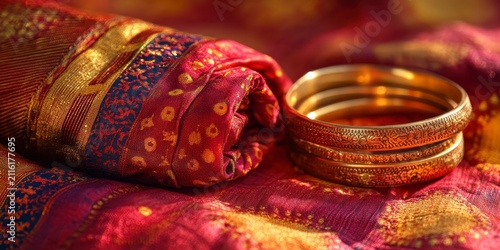 Raksha bandhan themed traditional indian bangles with intricate embroidery and gold accents raksha bandhan, raksha bandhan image