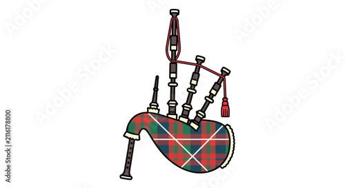 Scottish Bagpipes Musical Instrument Icon