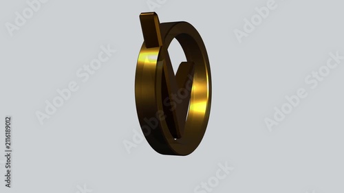 Shiny gold check mark
