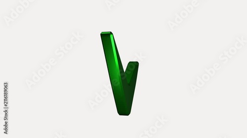 Shiny green check mark