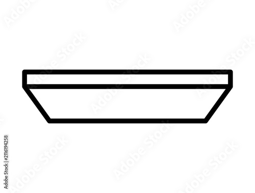 Bowl line icon