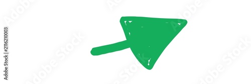 vector illustration of a made hand arrow