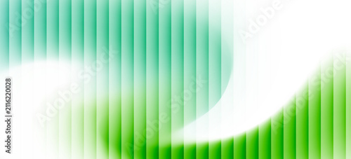 Abstract green and white wavy gradient background with copy space