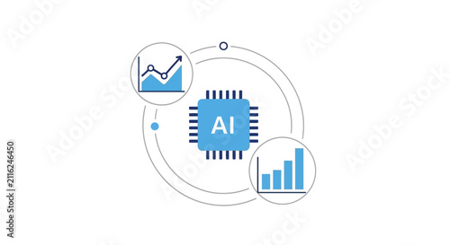 Artificial Intelligence Technology Circuit Board.