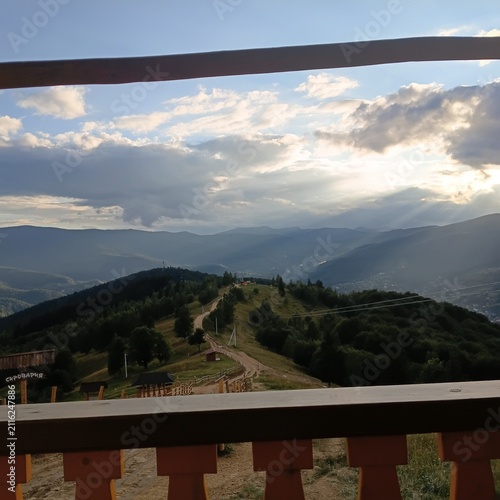 Photography view of the mountains