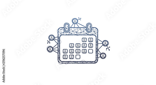 Simple line drawing of a calculator.