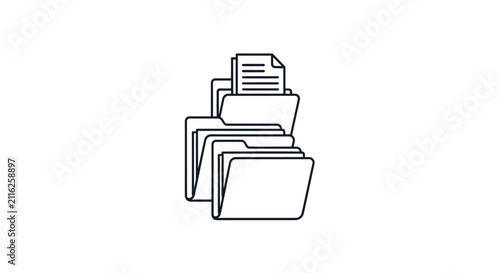 Stack of paper office documents.