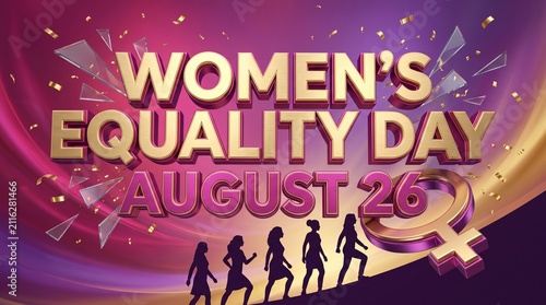 Women’s Equality Day August 26 Empowering Feminist Celebration Background
