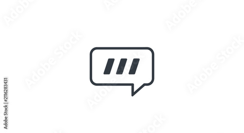 Картината върху платно Chat Speech Bubbles Communication Icon.
