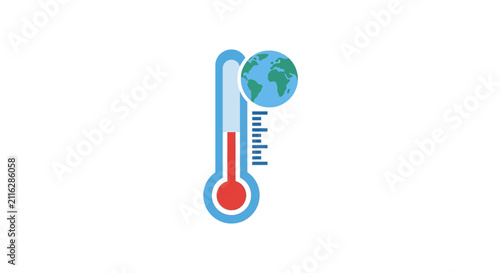 Bild auf Leinwand Thermometer with rising temperature levels.