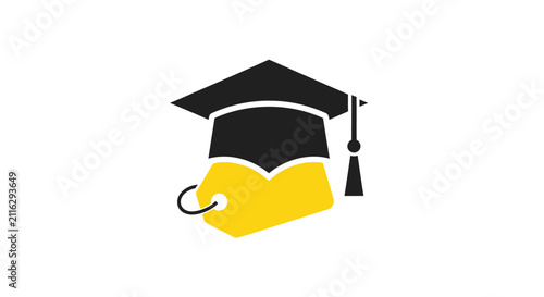 Canvastavla Graduation Cap and Open Book.