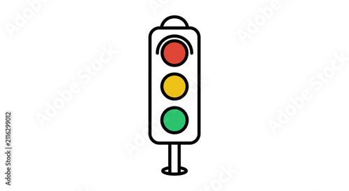 Traffic Light Outline Icon