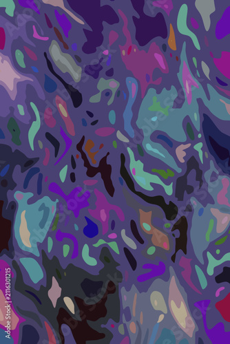 Abstract background with colorful curved patterns. Flat vector design.