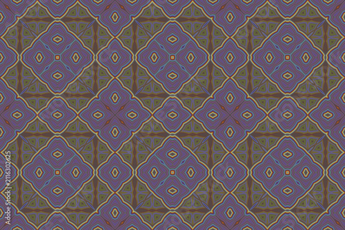 Seamless geometric pattern. Abstract floral pattern. Vector illustration.