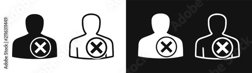 Canvastavla User Removal Icon Set