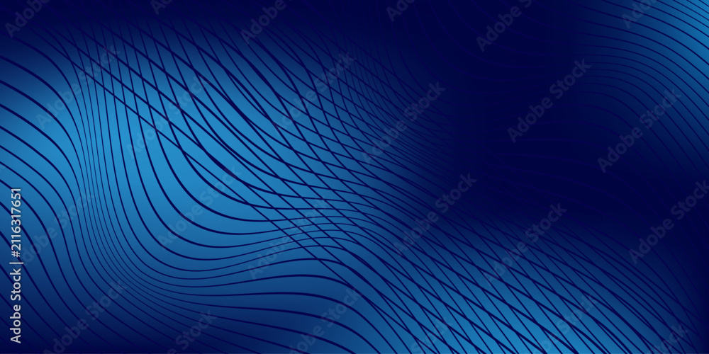 Fototapeta premium Modern magic blue blur abstract background, with vignette design abstract art