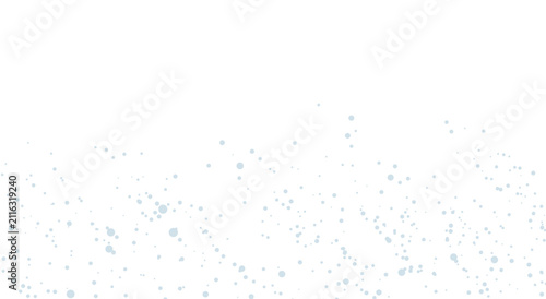 Foto Festive winter backdrop featuring delicate light blue snowfall particles rising