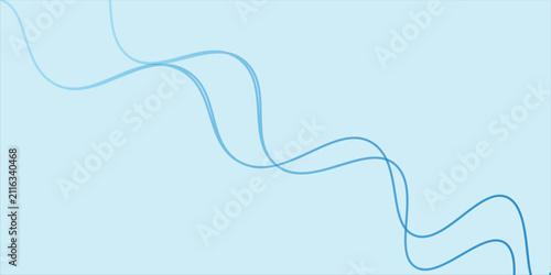 Abstract Blue Gradient Wave Background