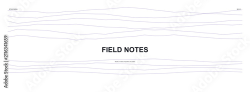 Foto Minimalist Topographic Chart Template with Horizontal Contour Lines for Geologic