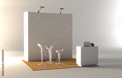 Obraz na plátne Trade stand mockup