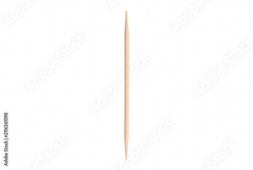 Obraz na plátně Single Vertical Wooden Toothpick