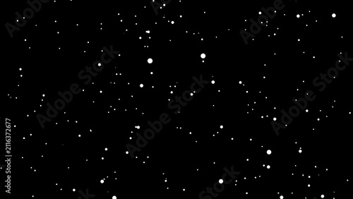 White dots on black background represent abstract pattern layout. White dots for minimalist graphic design elements. White dots background for creative template vector textures.