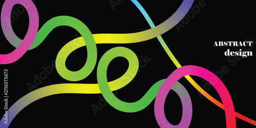 Abstract Colorful Vector Background with Geometric Circles and Vibrant Rainbow Gradient Design for Modern Business Wallpaper and Creative Illustration