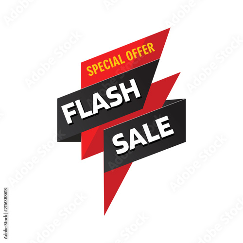 Minimalist Flash Sale Graphic with an Urgent and Bold Mood