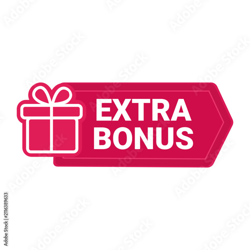 Extra bonus gift box label