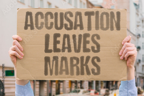 Foto "Accusation Leaves Marks" Serious claims create lasting effects before trial