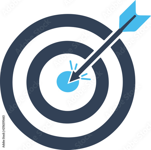 Goal Target vector icon