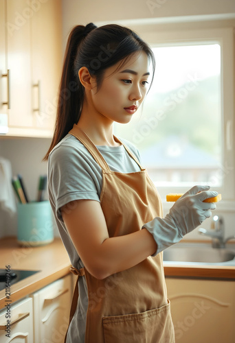 Young asian woman wearing a...
