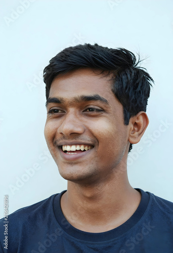 Young indian man with a gen...