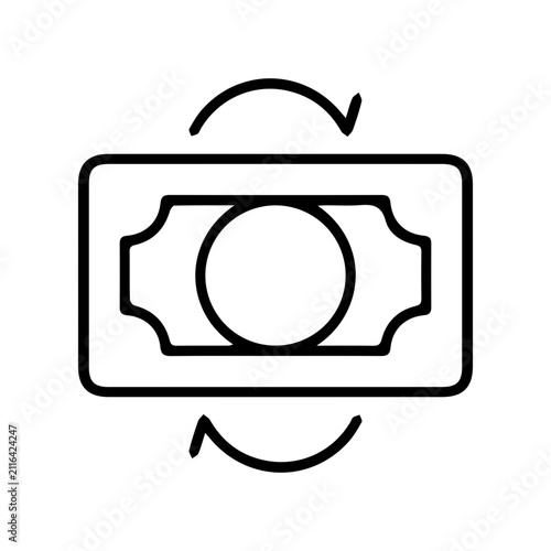 Money Exchange Line Icon