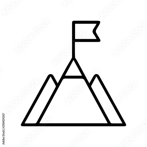 Mountain Peak Success Icon