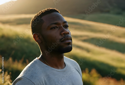 Young african american man ...