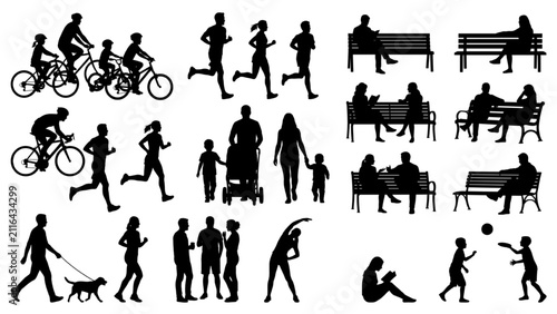 AutoCAD buildings architecture vector collection of people in everyday life