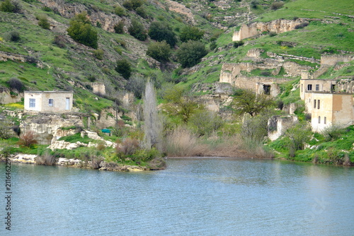 submerged minaret, city left underwater, Nizip Erenköy
