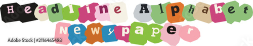 фотографія Vibrant Colorful Jumbled Alphabet Letters for Creative Headline and Design Proje