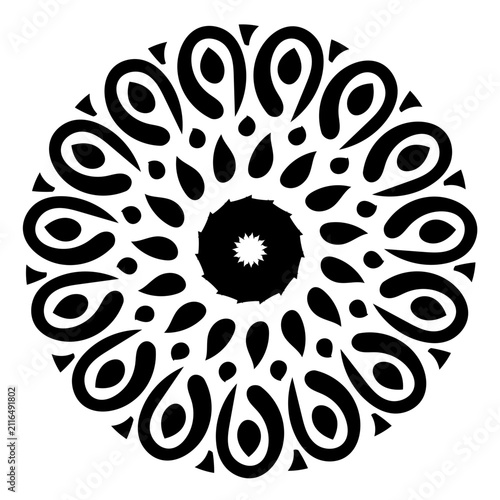 Handdrawn Mandala art doodle