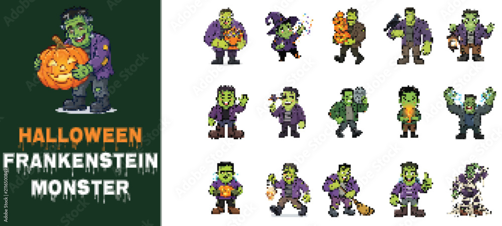Obraz premium Frankenstein Monster Halloween Character