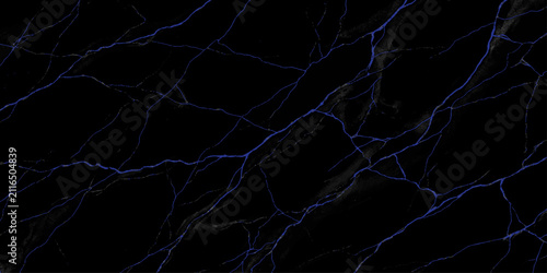 Canvastavla A black marble texture with striking blue veins, creating a dramatic and luxurious surface