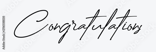 Foto Congratulations calligraphy