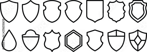 Black and white geometric shapes pattern