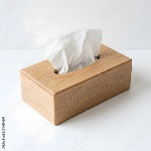 white box with white flowers
