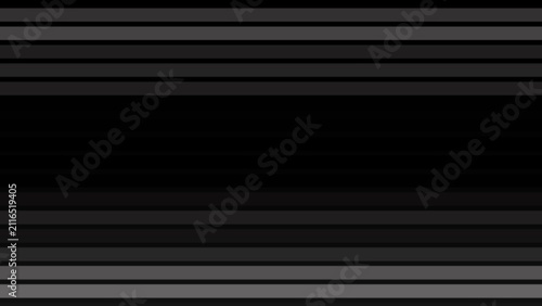 Obraz na płótnie Minimal black and gray parallel line background with smooth horizontal motion, dark geometric layers and clean abstract style for modern tech, titles and transitions
