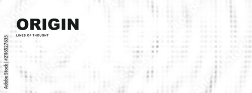 Obraz na płótnie Minimalist Origin Branding Design With Lines Of Thought Typography