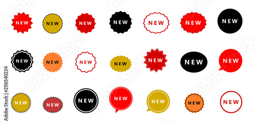 new label badge sticker icon set vector collection