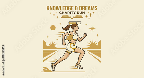 Knowledge And Dreams Charity Run Event Poster